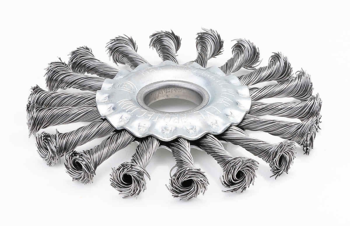 Harri Abrasives® - Twist Knotted Wire Wheel Brush - Carbon Steel