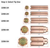 Propane Heating Nozzle/Rosebud Compatible with Harris Model: 2290-H - Complete set with Tube and E2-43 Mixer