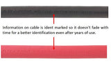 #2 Gauge AWG - Flex-A-Prene - Welding/Battery Cable - Black & Red - 600 V - Made in USA