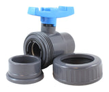 PVC ball valve with union disassembled