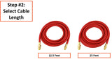 26-series SÜAFlex 12.5-foot and 25-foot cable options