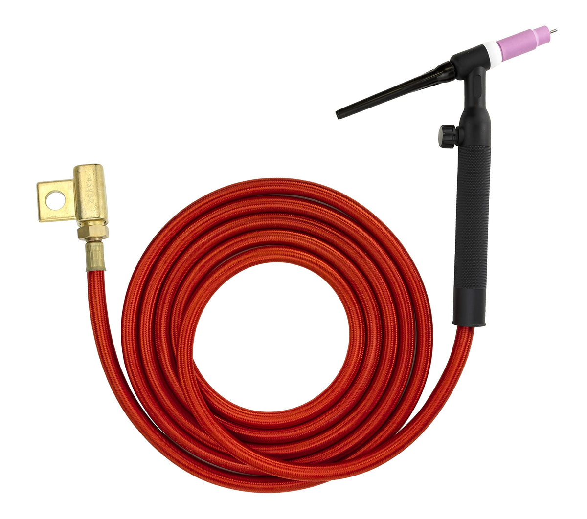 SÜA 26V TIG torch assembly with SÜAFlex cable and stud connector