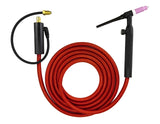 SÜA 26V TIG torch assembly with SÜAFlex cable and separate gas hose connector