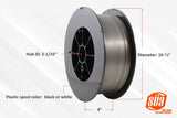 33 lb welding wire spool dimensions and hub diameter