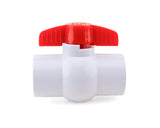 URA WATER PVC Ball Valves - 1/2 to 1-1/2 Inch - Socket - Schedule 40