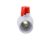 URA WATER PVC Ball Valves - 1/2 to 1-1/2 Inch - Socket - Schedule 40