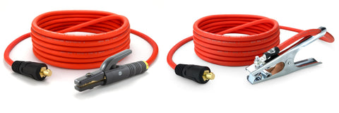 SÜA ULTRA FLEX - 300 Amp Welding Leads Set Assembly - #1 AWG Cable