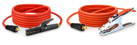 SÜA ULTRA FLEX - 350 Amp Welding Leads Set Assembly - 1/0 AWG 100% Copper Cable