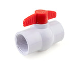 URA WATER PVC Ball Valves - 1/2 to 1-1/2 Inch - Threaded - Schedule 40