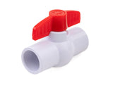 URA WATER PVC Ball Valves - 1/2 to 1-1/2 Inch - Socket - Schedule 40