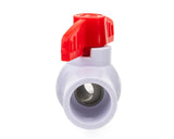 URA WATER PVC Ball Valves - 1/2 to 1-1/2 Inch - Socket - Schedule 40