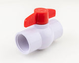 URA WATER PVC Ball Valves - 1/2 to 1-1/2 Inch - Threaded - Schedule 40