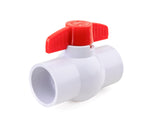 URA WATER PVC Ball Valves - 1/2 to 1-1/2 Inch - Socket - Schedule 40