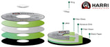 Thin Cutting Disc, Aluminum Freehand Cut-off wheel - Flat - 4-1/2" x 0.04" x 7/8" - T41 - 10 Pack