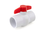 URA WATER PVC Ball Valves - 1/2 to 1-1/2 Inch - Socket - Schedule 40