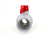 URA WATER PVC Ball Valves - 1/2 to 1-1/2 Inch - Socket - Schedule 40
