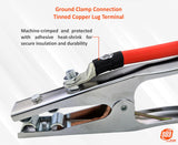 SÜA ULTRA FLEX - 500 Amp Welding Ground Clamp Lead Assembly - 2/0 AWG 100% Copper Cable