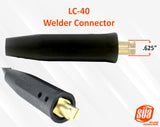 SÜA ULTRA FLEX - 350 Amp Welding Electrode Holder Lead Assembly - 1/0 AWG 100% Copper Cable