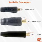 SÜA ULTRA FLEX - 200 Amp Welding Lead Extension - #2 AWG 100% Copper Cable