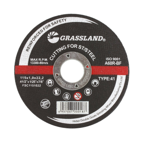 Thin Cutting Disc, Stainless Steel Freehand Cut-off wheel - Flat - 4-1/2" x 0.04" x 7/8" - T41 - 10 Pack