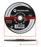 Grinding Disc, Stainless Steel Grinding wheel - 7" x 1/4" x 7/8" - T27 - 10 Pack