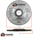 Grinding Disc, Aluminum Grinding wheel - 4-1/2" x 1/4" x 7/8" - T27 - 10 Pack