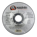 Grinding Disc, Aluminum Grinding wheel - 4-1/2" x 1/4" x 7/8" - T27 - 10 Pack