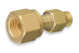 Cylinder to Regulator Acetylene Adaptors. CGA-200, CGA-300, CGA-510 and CGA-520