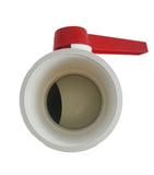 PVC COMPACT BALL VALVE - 4" - Threaded - Sanipro