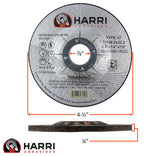 Grinding Disc, Steel Grinding wheel - 4-1/2" x 1/4" x 7/8" - T27