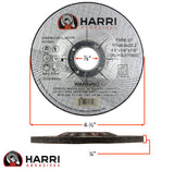 Grinding Disc, Aluminum Grinding wheel - 4-1/2" x 1/4" x 7/8" - T27
