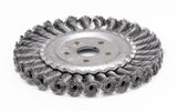 Harri Abrasives® - Twist Knotted Wire Wheel Brush - Carbon Steel - Wire Diam: 0.02" - Arbor Hole: 7/8"