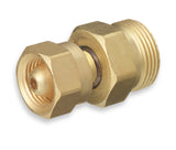 CGA-200 to CGA-520 brass adapter