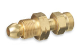 CGA-510 to CGA-520 brass adapter