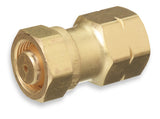 CGA-520 to CGA-510 brass adapter