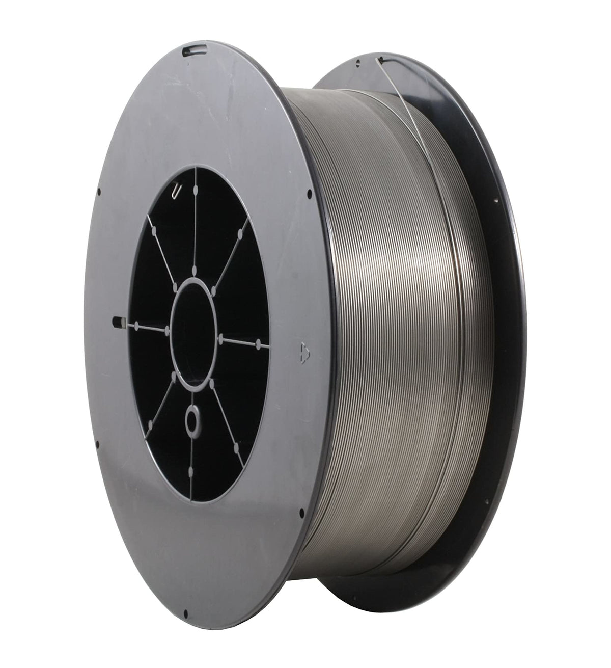 Large stainless steel MIG wire spool