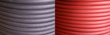 Coiled red and black Flex-A-Prene welding cables