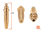 G02 cutting-tip dimensions and end views
