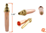 G03 cutting-tip dimensions and disassembled components