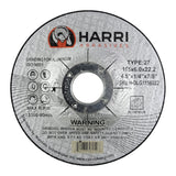 Harri 4-1/2-inch T27 aluminum grinding wheel