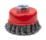 3 inch carbon steel knotted cup brush
