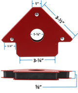 Large arrow welding magnet dimension drawing
