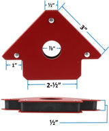 Small arrow welding magnet dimension drawing