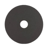 Thin cutting disc, rear abrasive surface