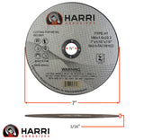 Steel Cut-Off Wheel, 7 x 1/16 x 7/8, T41: dimension and profile diagram