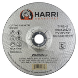 Steel Cut-Off Wheel, 7 x 1/8 x 7/8, T42: label side