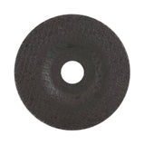 Steel cutting disc, rear abrasive surface and arbor hole