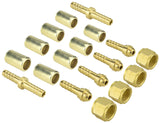 Type B hose connectors, splicers and ferrules