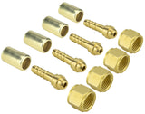 Type B hose nuts, nipples and ferrules