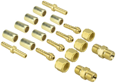 Type B hose repair assortment with couplers, connectors and splicers